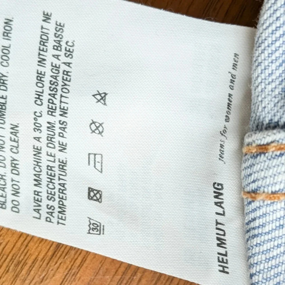 HELMUT LANG Femme Hi Boot Cut Flare Jeans Light Stone Blue 25 - Picture 14 of 14